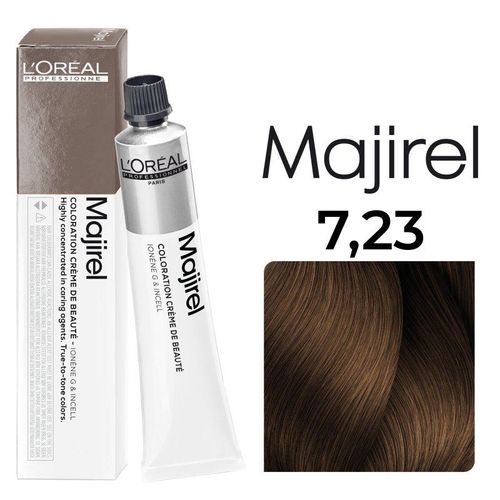 L'Oréal Professionnel Majirel Haarfarbe 7,23 Mittelblond Irisé Gold 50ml