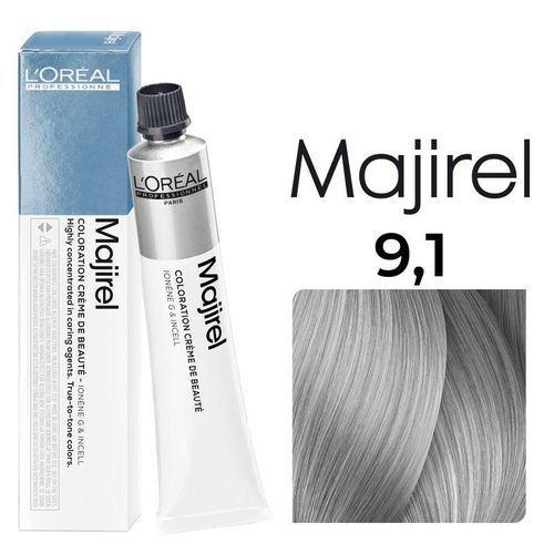 L'Oréal Professionnel Majirel Haarfarbe 9,1 Sehr Helles Blond Asch 50ml