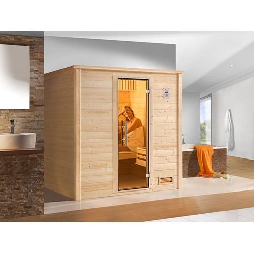 MH-Sauna BERGEN 1.8 GT ohne Ofen, B 195,5 x T 178 cm