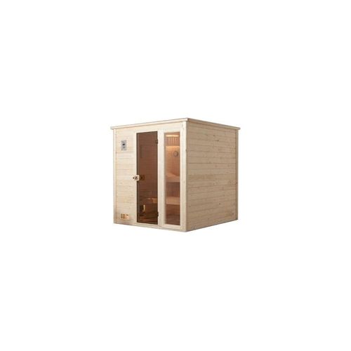 MH-Sauna BERGEN 1.8 GTF ohne Ofen, B 195,5 x T 178 cm