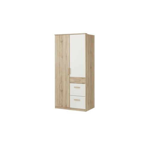 Kleiderschrank Cariba - holzfarben - 90 cm - 199 cm - 58 cm - Sconto