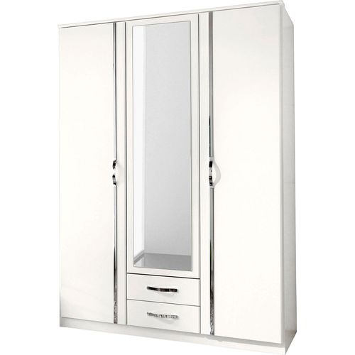 Kleiderschrank WIMEX "Duo", weiß, B:135cm H:198cm T:58cm, Schränke, Kleiderschrank