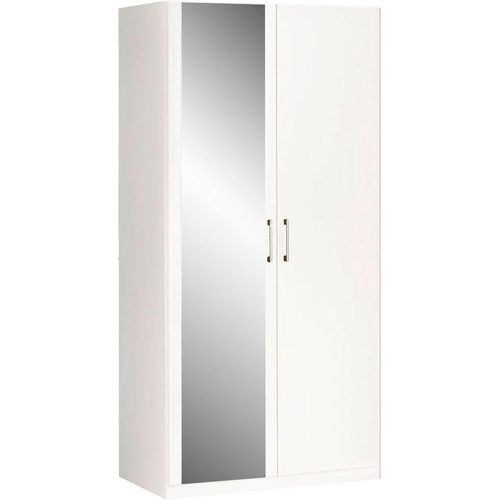Drehtürenschrank PRIESS "Lindau", weiß, B:94cm H:193cm T:54cm, Holzwerkstoff, Schränke, Drehtürenschrank