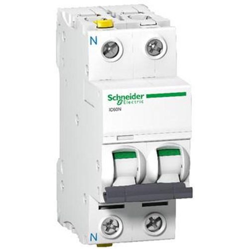 Schneider Electric Acti9 ic60n 1p-n 2a dobbelt terminal c-karakteristik 6/10ka