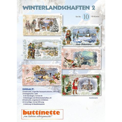 3D-Bastelmappe "Winterlandschaften 2"
