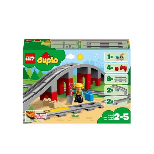 LEGO DUPLO 10872 10872 Eisenbahnbrücke und Schienen