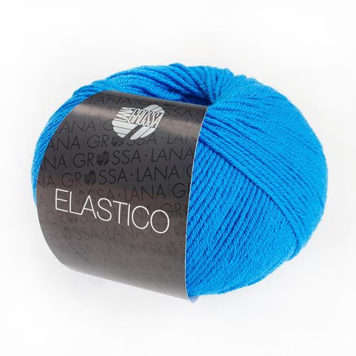 Elastico Lana Grossa, Enzianblau, aus Baumwolle
