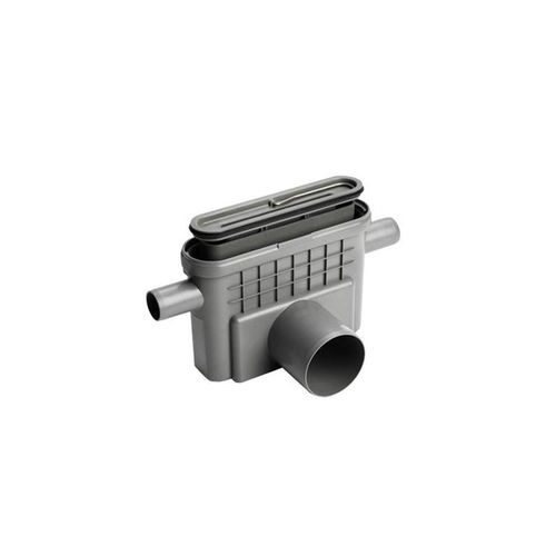 Unidrain Outlet unit w/horizontal outlet Ø75 mm incl. water trap and two horizontal side inlets Ø40/32 mm