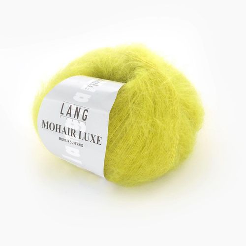 Mohair Luxe LANG Yarns, Gelb, aus Mohair