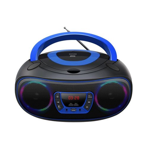 Denver TCL-212BT BLUE Stereo-CD Player (CD-Player mit Discolicht