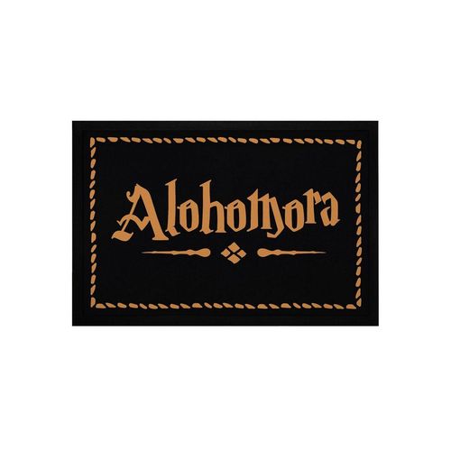 Fußmatte Fußmatte mit Aufschrift Alohomora Türmatte für Fantasy-Fans Zauberspruch rutschfest & waschbar Moonworks®