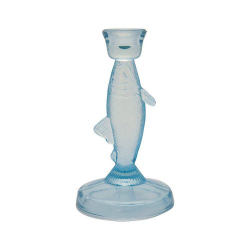 Greengate Kerzenhalter »Greengate Kerzenhalter FISCH Blau Glas 17 cm«