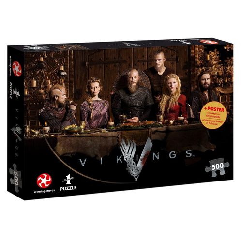 Winning Moves Steckpuzzle »Puzzle Vikings Ragnar's Court 500 Teile