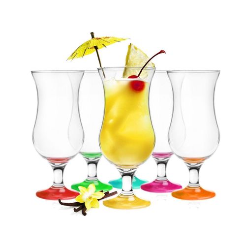 Sendez Gläser-Set 6 Cocktailgläser Mix Farbe 480ml Cocktailglas Longdrinkgläser