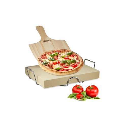 relaxdays Pizzastein »Pizzastein Set 5 cm