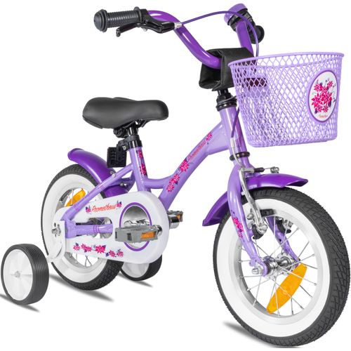Kinderfahrrad PROMETHEUS BICYCLES „Hawk“ Fahrräder Gr. 20 cm, 12,5 Zoll (31,75 cm), lila Kinder Kinderfahrräder