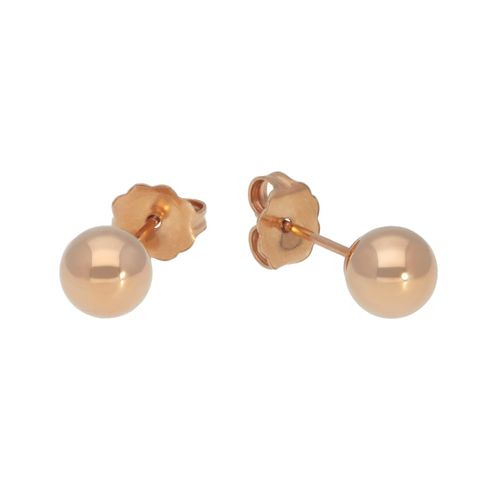 Paar Ohrstecker VIVANCE "Kugel" Ohrringe Gr. Roségold 585, rosegold (roségold 585) Damen