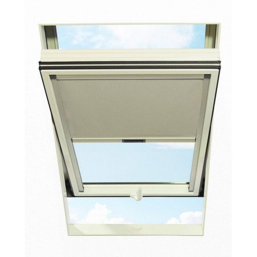 Dachfensterrollo, RORO Türen & Fenster, abdunkelnd, BxL: 54x98 cm, hellgrau, grau