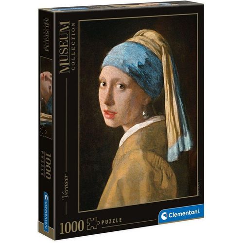 Clementoni® Puzzle Museum Collection, Vermeer - Das Mädchen mit dem Perlenohrring, 1000 Puzzleteile, Made in Europe, FSC® - schützt Wald - weltweit, bunt