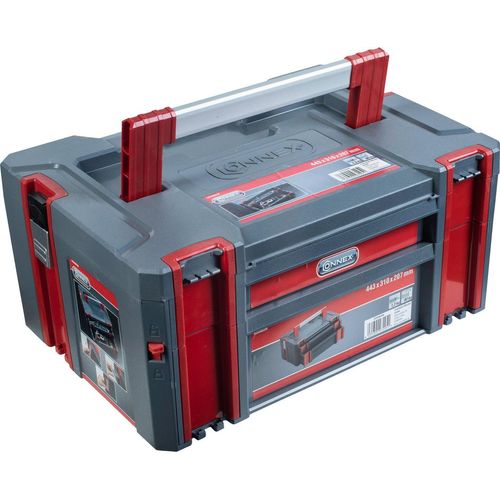 Connex Werkzeugkoffer, grau|rot
