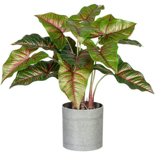 Künstliche Zimmerpflanze Taropflanze Taropflanze, Creativ green, Höhe 40 cm, im Melamintopf, grün