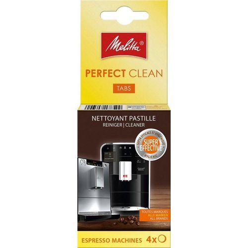 Melitta PERFECT CLEAN für Kaffeevollautomaten Reinigungstabletten, weiß