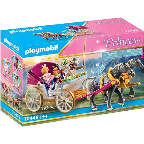 Playmobil® Konstruktions-Spielset Romantische Pferdekutsche (70449), Princess, (60 St), Made in Germany, bunt