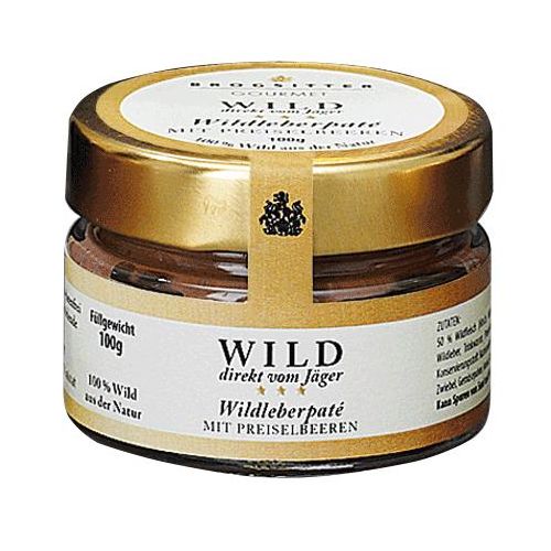 Brogsitter Gourmet Wildleberpaté mit Preiselbeeren