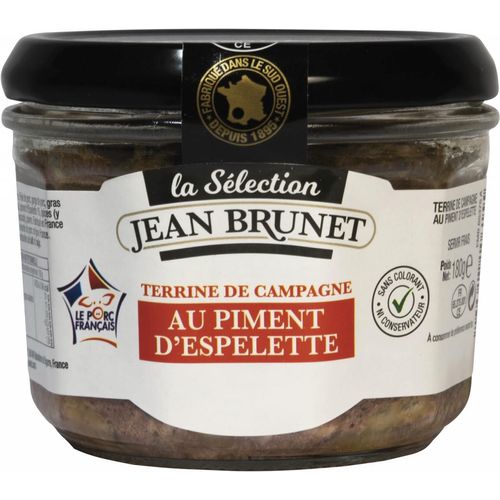 Jean Brunet Terrine de Campagne au Piment d´Espellete VPF Paté Landterrine mit Chili