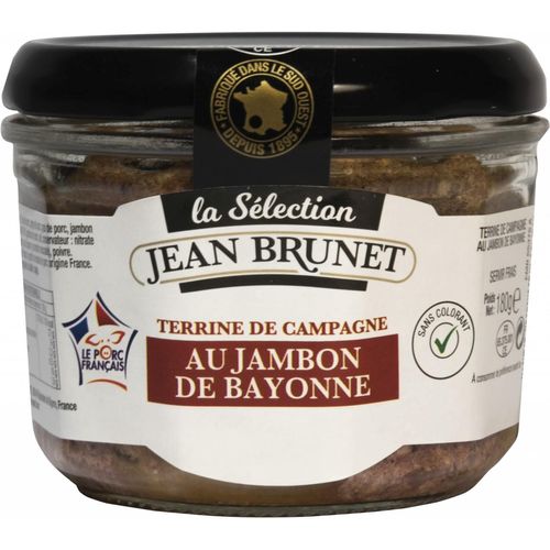 Jean Brunet Terrine de Campagne au Jambon de Bayonne VPF Paté Landterrine mit Bayonne-Schinken