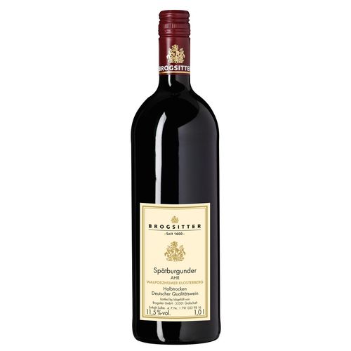Brogsitter Spätburgunder Walporzheimer Klosterberg Halbtrocken 1 Liter