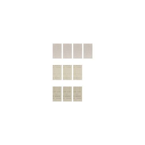 Expert M480 Netzstruktur-Schleifblatt-Set 80 x 133mm, K80 / 120 / 180 10-teilig, für Schwingschleifer