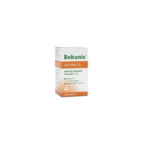 BEKUNIS Dragees Bisacodyl 5 mg magensaftres.Tabl. 100 St