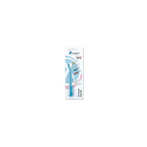 MIRADENT Interd.Pic-Brush Intro Kit 1H+4B.tra.blau 1 St