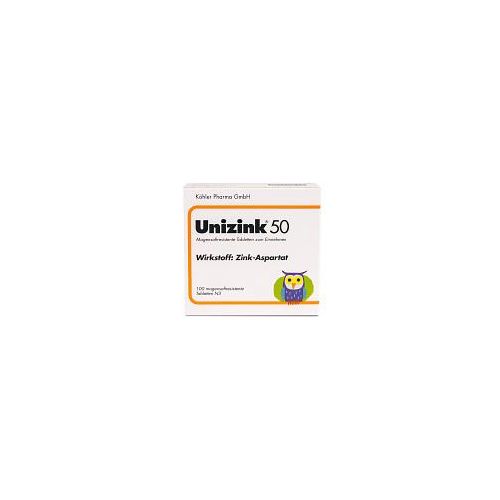 UNIZINK 50 magensaftresistente Tabletten 100 St