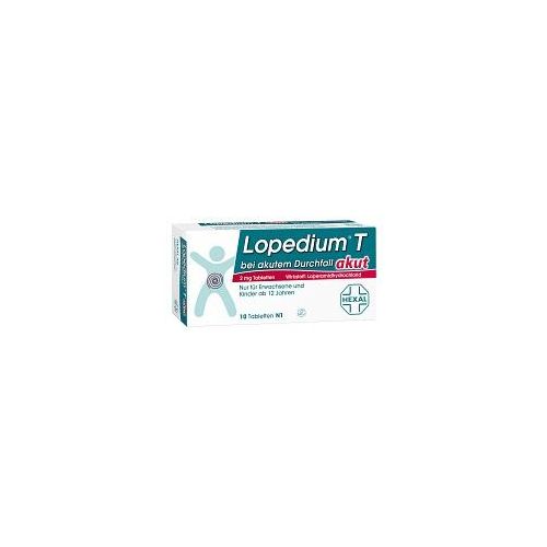 LOPEDIUM T akut bei akutem Durchfall Tabletten 10 St