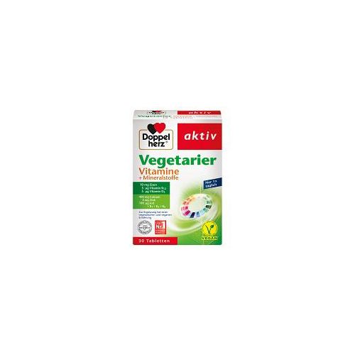DOPPELHERZ Vegetarier Vitamine+Mineralstoffe aktiv 30 St