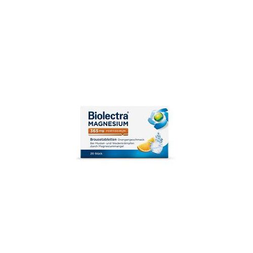 BIOLECTRA Magnesium 365 fortissimum Orange Brausetabletten 20 St