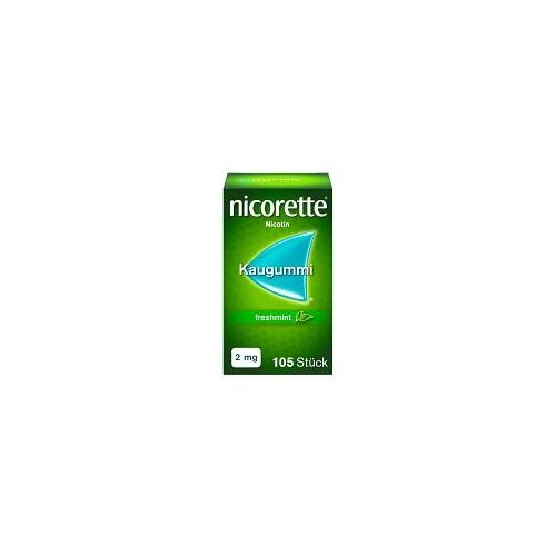 nicorette® Kaugummi freshmint, 2 mg Nikotin 105 St
