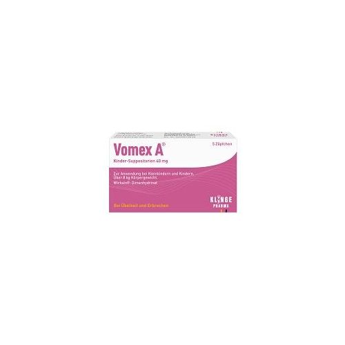 VOMEX A Kinder-Suppositorien 40 mg 5 St