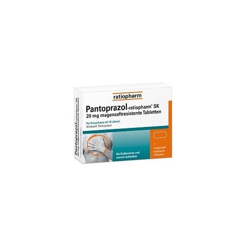 Pantoprazol-ratiopharm® SK 20 mg bei Sodbrennen 7 St