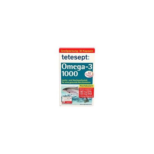 TETESEPT Omega-3 1000 Kapseln 80 St