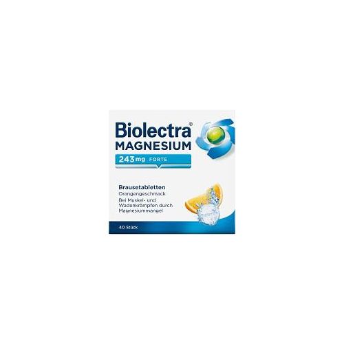 BIOLECTRA Magnesium 243 mg forte Orange Brausetab. 40 St