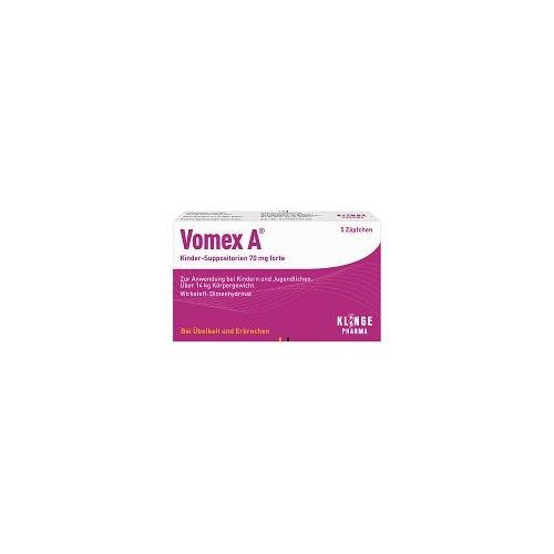 VOMEX A Kinder-Suppositorien 70 mg forte 5 St