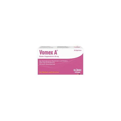 VOMEX A Kinder-Suppositorien 40 mg 10 St