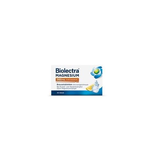 BIOLECTRA Magnesium 365 fortissimum Zitrone Brausetabletten 40 St