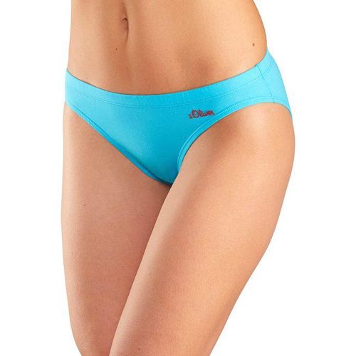 S.OLIVER Bikinislip mehrfarbig Gr. 32/34 (S). Mit Logodruck. Körpernah. Nachhaltig.