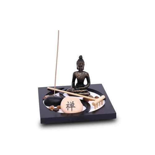 Flanacom Buddhafigur Zen Garten Buddha Figur