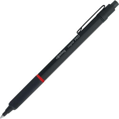 rotring Rapid Pro Kugelschreiber Matt schwarz mit Mine M-Blau