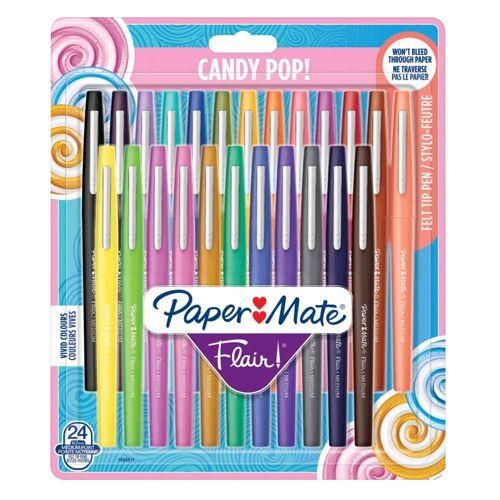 1x24 Paper Mate Filzstifte Flair Candy Pop M 1,0 mm